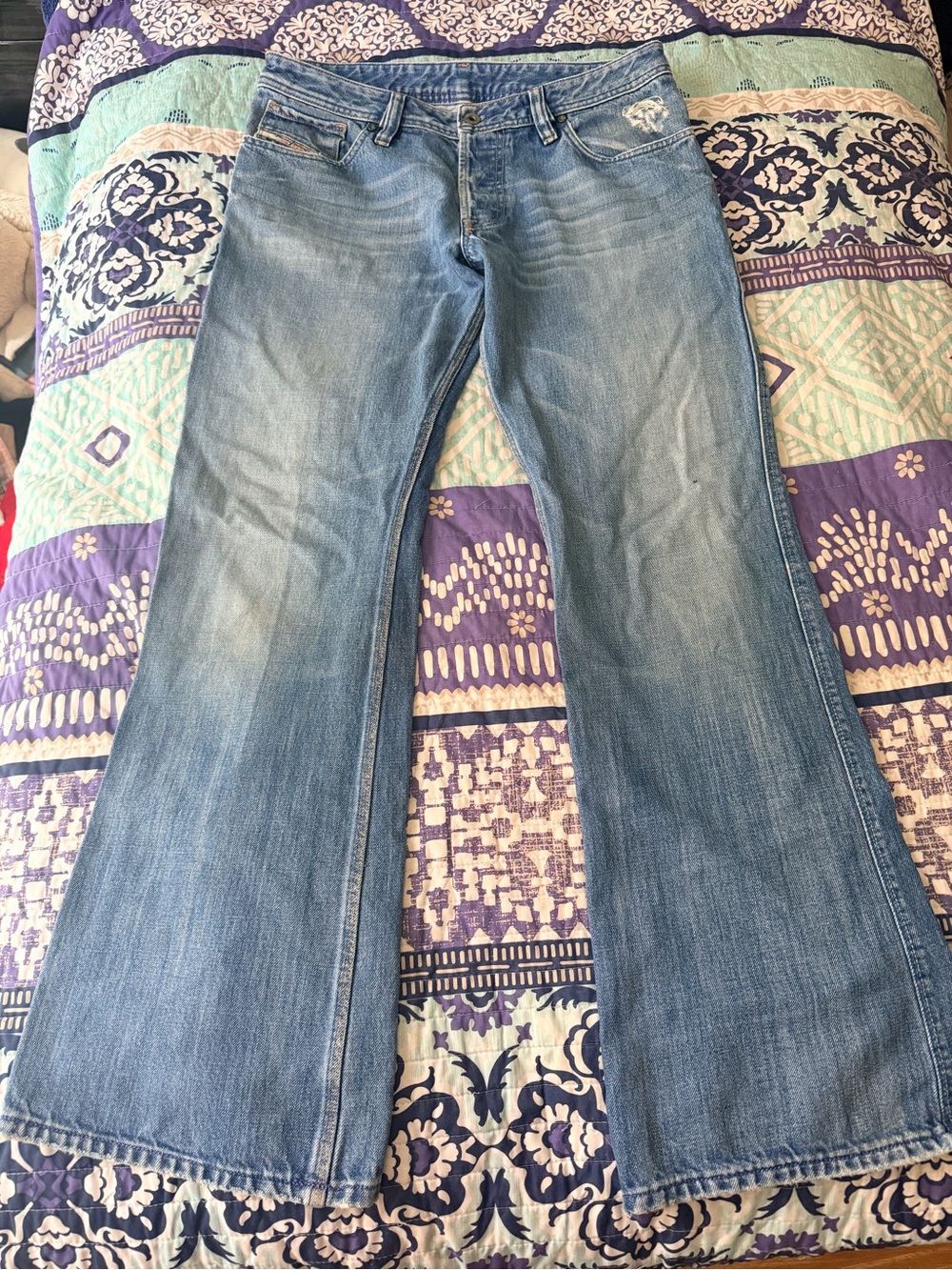 Diesel Light Blue Flare Jeans